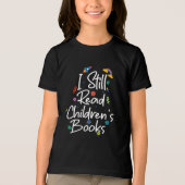 Ik lees nog steeds kinderboeken Tri-Blend shirt (Voorkant)