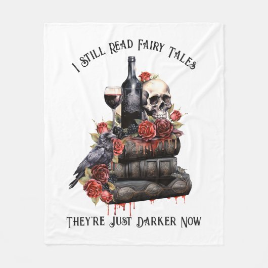 Ik lees nog steeds sprookjes die nu donkerder zijn fleece deken (Voorkant)