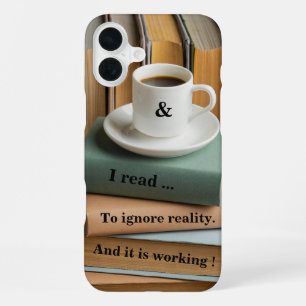 Ik lees om de realiteit te negeren, het werkt iPhone 16 plus hoesje