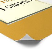 Ik lees omdat ik niet kan stoppen poster (Hoek)