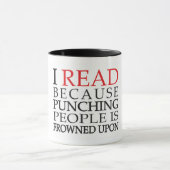 Ik lees omdat mok (Midden)