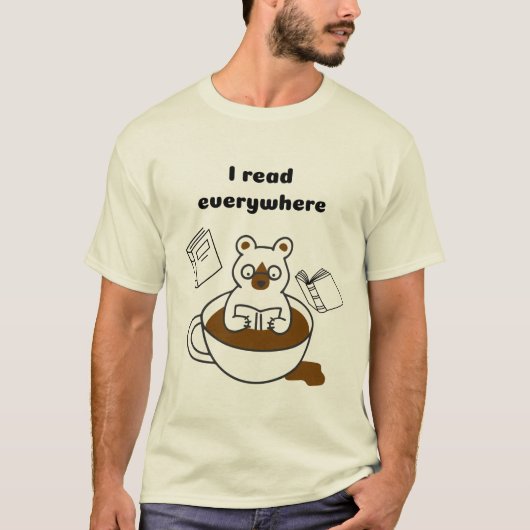 Ik lees overal t-shirt (Voorkant)