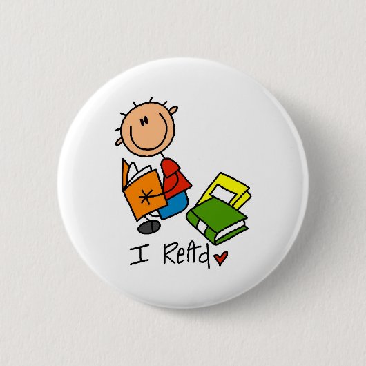 Ik Lees Ronde Button 5,7 Cm (Voorkant)