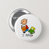 Ik Lees Ronde Button 5,7 Cm (Voorkant /achterkant)