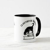 Ik Lees / Schrijf Liever – Kattenmok Mok (Voorkant rechts)