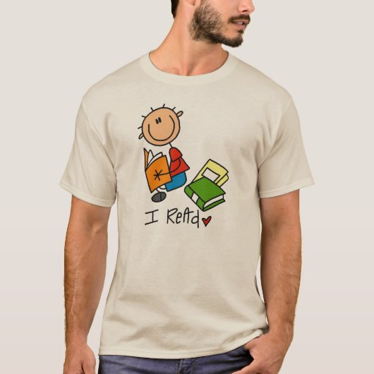 Ik Lees T-shirt (Voorkant)