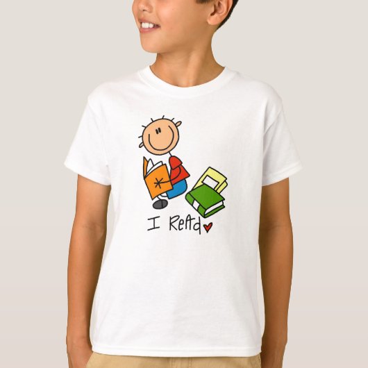 Ik Lees T-shirt (Voorkant)