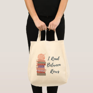 Ik Lees Tussen De Regels Haak Brei Boek Liefhebber Tote Bag