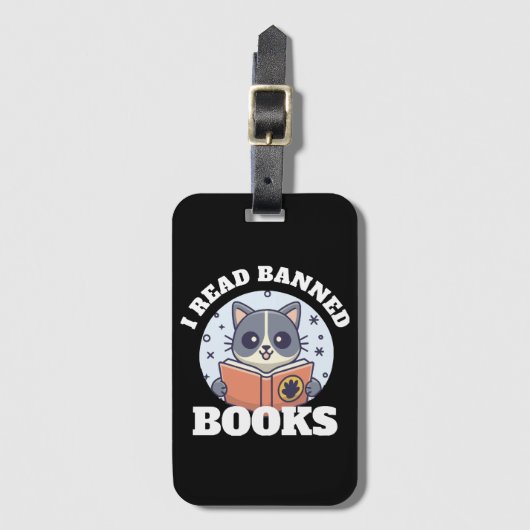 Ik lees verboden boeken bagagelabel (Voorkant (verticaal))