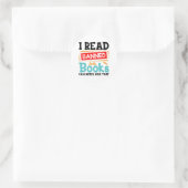 Ik Lees Verboden Boeken Bibliothecaris Lezer Ronde Sticker (Tas)
