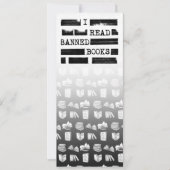 Ik lees verboden boeken Bladwijzer Save The Date (Voorkant)