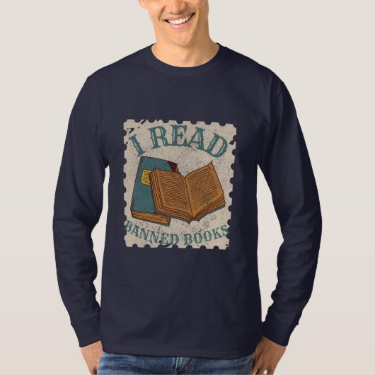 Ik lees verboden boeken  boeken met T-Shirt (Voorkant)