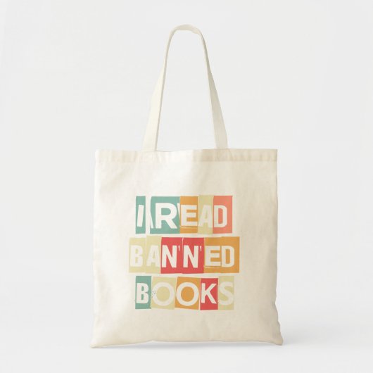 "Ik lees verboden boeken" Canvas tas (Voorkant)