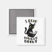 Ik lees verboden boeken Cat Magneet (Voorkant / Achterkant)