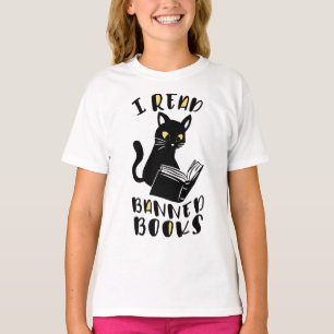 Ik lees verboden boeken Cat T-shirt
