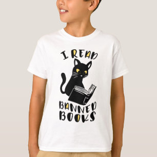 Ik lees verboden boeken Cat T-shirt