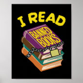 Ik lees verboden boeken | Engelse leraar Grappig Poster (Voorkant)