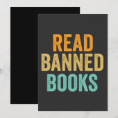 Ik lees verboden boeken Funny boeklezers Kaart (Voorkant / Achterkant)