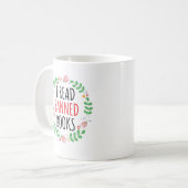 Ik Lees Verboden Boeken Grappige Quote Koffiemok (Voorkant links)