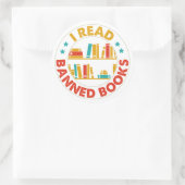 Ik lees verboden boeken grote Stickers (Tas)
