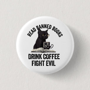 Ik lees verboden boeken Lover BookWorm Love Banned Ronde Button 3,2 Cm