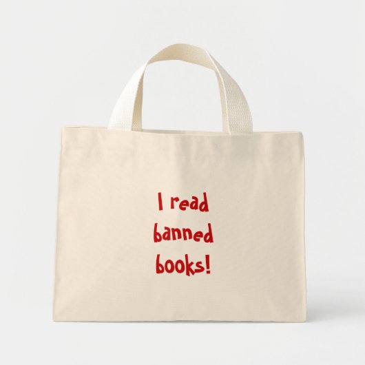 Ik lees verboden boeken! mini tote bag (Voorkant)