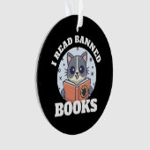 Ik lees verboden boeken ornament (voorkant)