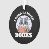 Ik lees verboden boeken ornament (voorkant)