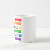 Ik lees verboden boeken Rainbow geredigeerd Koffiemok (Center)