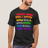 Ik lees verboden boeken Rainbow geredigeerd T-shirt (Voorkant)