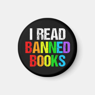 Ik Lees Verboden Boeken Regenboog Magneet