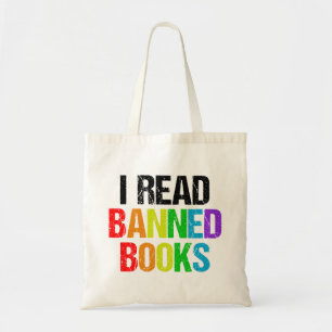 Ik Lees Verboden Boeken Regenboog Tote Bag