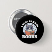 Ik lees verboden boeken ronde button 5,7 cm (Voorkant /achterkant)