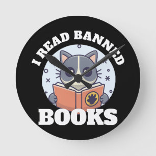 Ik lees verboden boeken ronde klok