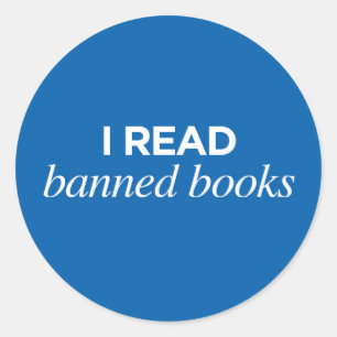 Ik lees verboden boeken - Sticker