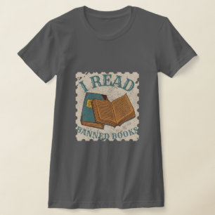 ik lees verboden boeken vintage boeken liefhebber  t-shirt