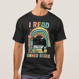 Ik Lees Verboden Boeken Vrouwen Boekenwurm Zwarte T-shirt