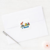 Ik Lees Vierkante Sticker (Envelop)