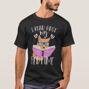 Ik Lees Voorbij Mijn Bedtijd Schattig Dier Huisdie T-shirt