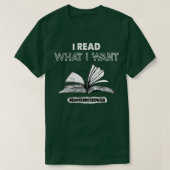 Ik lees wat ik wil boeken Week Liefde Book T-shirt (Design voorkant)