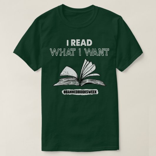 Ik lees wat ik wil boeken Week Liefde Book T-shirt (Design voorkant)