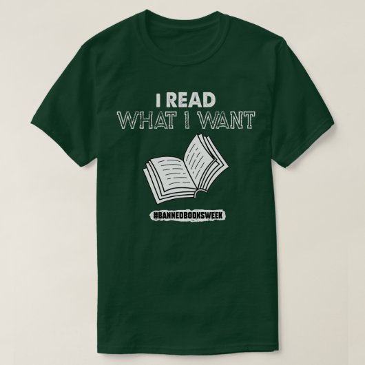 Ik lees wat ik wil boeken Week T-shirt (Design voorkant)
