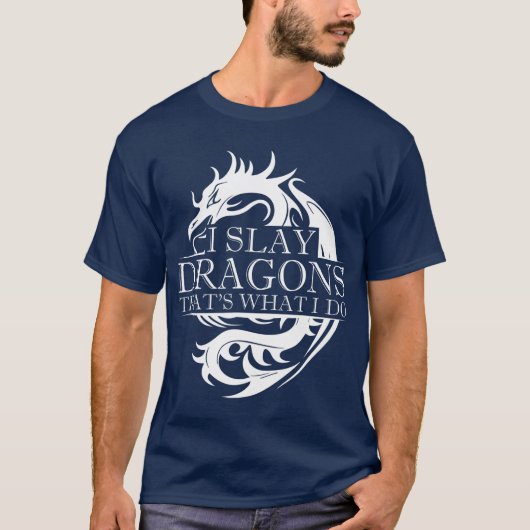 Ik leg Dragons die ik drakenlaag doe T-shirt (Voorkant)