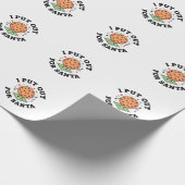 Ik Leg Uit Voor Kerstman Koekje Kerstmis Cadeaupapier (Hoek)