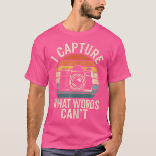 Ik leg vast wat woorden niet kunnen grappige fotog t-shirt