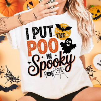 Ik Legde De Poep In Griezelen Halloween T-shirt