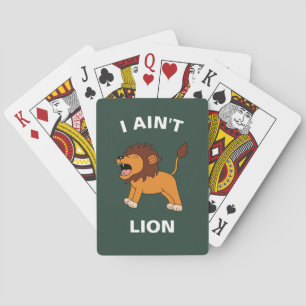 Ik leid geen flauw Oerwoud van wilde dieren. Pokerkaarten