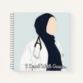 Ik leid met Grace - Hijabi Doctor Notitieboek (Voorkant)