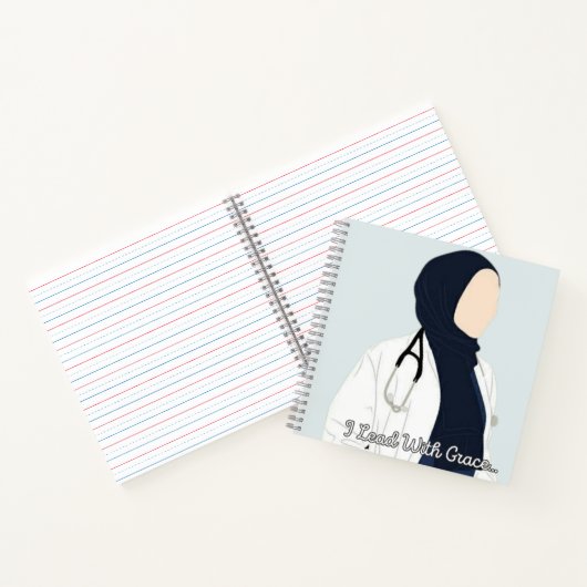 Ik leid met Grace - Hijabi Doctor Notitieboek (Binnen)