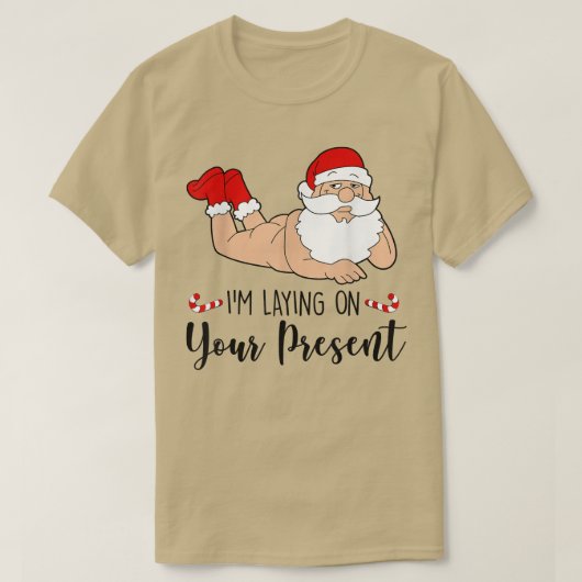 Ik leid op je Cadeau, grappige kerstkerst T-shirt (Design voorkant)